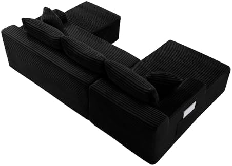106-Inch Oversized U-Shaped Left Facing Corner Compressed Sofa Modular Boneless - Image 6