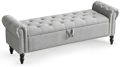 Furniliving 63” End of Bed Bench, Bedroom Bench by FurnilivingFurnitureforHome