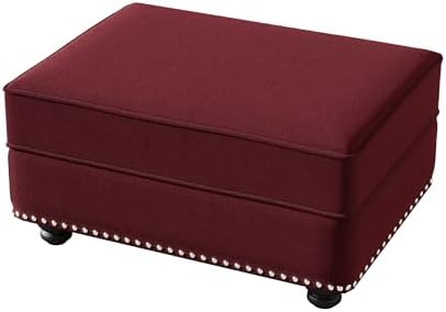 31.5" Velvet Ottoman for Modular Sofa Set, Upholstered Footrest Bench - Image 6