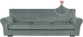 XINEAGE 4-Piece Velvet Oversize Sofa Cover, Couch Covers by XINEAGE