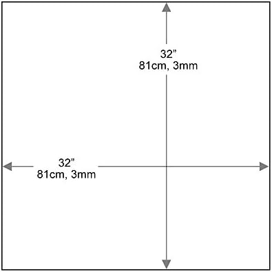 Dulles Glass 32 inch Square Glass Table Top - Image 3