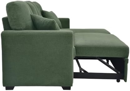 Eafurn Tufted Sectional Sleeper Sofa Pull Out Couch Bed - Image 4