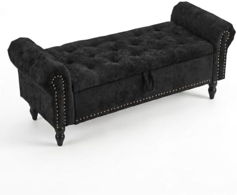 Furniliving 51” End of Bed Storage Bench, Bedroom Bench by FurnilivingFurnitureforHome