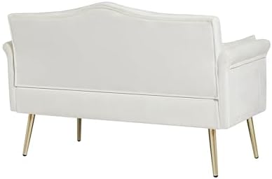hansones 55-Inch Modern Velvet Loveseat Sofa - Image 5
