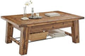 Alaterre Durango Rustic Industrial Solid Wood Coffee Table by AlaterreFurniture
