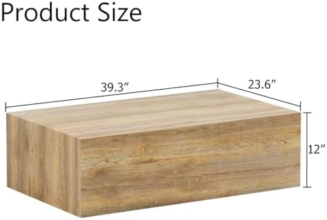 Coffee Table for Living Room Table, Modern Wood Coffee Table, Center Table for - Image 2