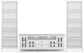 SIMPLIHOME Artisan TV Stand and Bookcase in White by SimpliHome