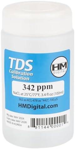 HM Digital C342 TDS and EC Calibration Solution, 342 ppm, 90 ml Volume - Image 2