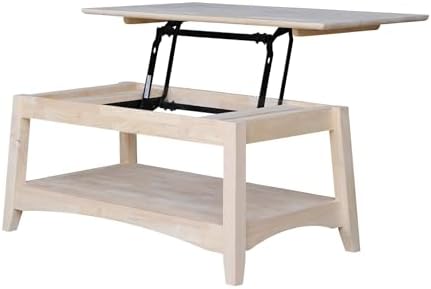 International Concepts Bombay Tall Coffee Table, Unfinished - Image 5