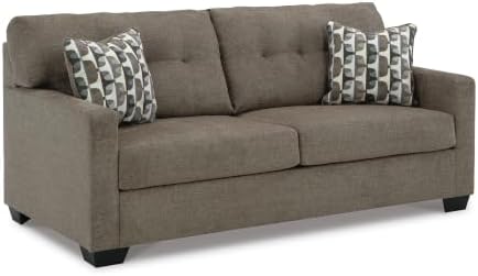 Signature Design by Ashley Chenille Sofa, Chocolate Brown - Image 3