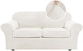 H.VERSAILTEX Real Velvet Plush 3 Piece Stretch Sofa Covers Couch Covers by HVERSAILTEX