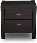 Grain Wood Furniture Montauk 2-Drawer Bedside Nightstand, Solid Wood by GrainWoodFurniture