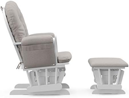 Storkcraft Premium Hoop Glider & Ottoman - Image 6