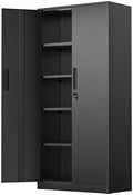 SUNCROWN 72" Metal Storage Cabinet by HOME