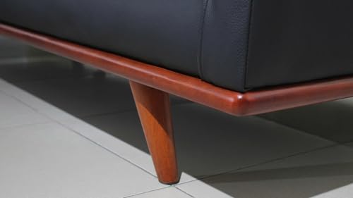 Mega Solutions Savoy Full All Around Front and Back Italian Leather Sofa 89" - Image 4