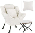 Lazy Chair with Ottoman, Comfy Reading Chair by HomeEastllyHome