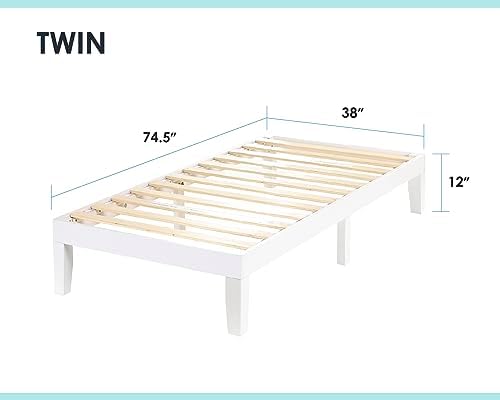 Mellow Naturalista Classic 12 Inch Solid Wood Platform Bed - Image 2