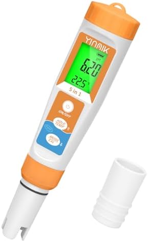 YINMIK Pool Salt Tester New Update 5 in 1 pH TDS EC Salinity Meter by YINMIKWaterTester