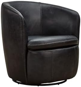Signature Design by Ashley Leather Swivel Accent Chair by Unknown