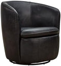 Signature Design by Ashley Leather Swivel Accent Chair by Unknown
