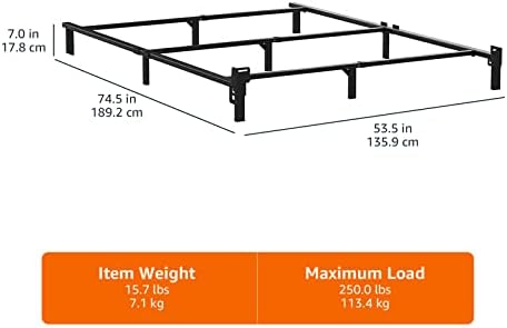 Amazon Basics Metal Bed Frame, 9-Leg Support Base - Image 2