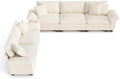 PHI VILLA 2-Piece Modular Loveseat Couch & 3-Seat Sectional Sofa Set by PHIVILLA