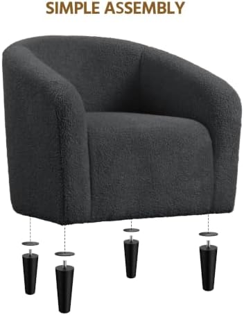 Yaheetech Compact Sherpa Accent Chairs Set of 2 - Image 5