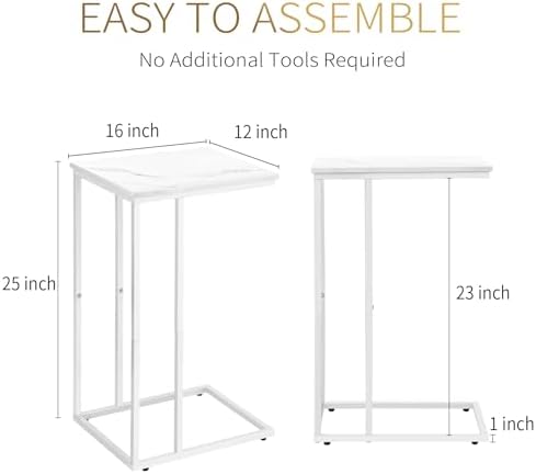 Possile C Shaped End Table Set of 2 - Image 3