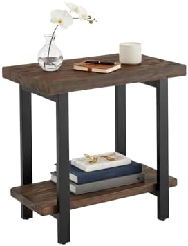 Alaterre Furniture Pomona Solid Wood 2-Tier End Table, Rustic Brown by AlaterreFurniture