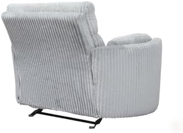 Pemberly Row XL Extra Wide Power Glider Recliner in Mega Gray - Image 6