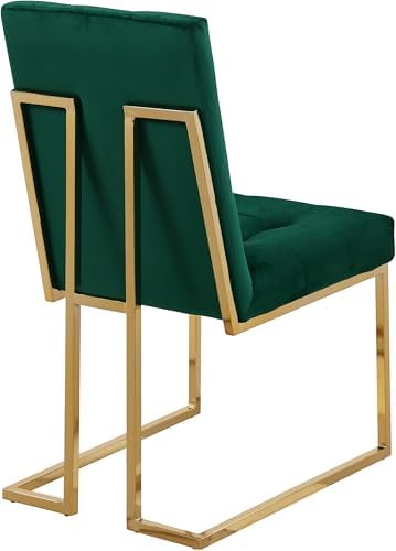 Meridian Furniture Pierre Collection Modern | Contemporary Velvet Dining Chair - Image 4