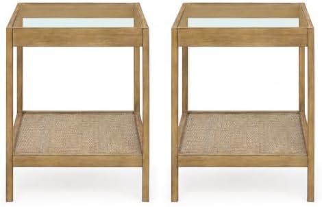Nathan James Hayes Solid Wood Nightstand, End or Side Table in Light Brown Wood - Image 3