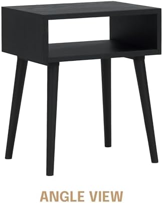 NTC Solid Oak Zoe Nightstand, Mid Century Modern Side Table Bedroom, Bedside - Image 4