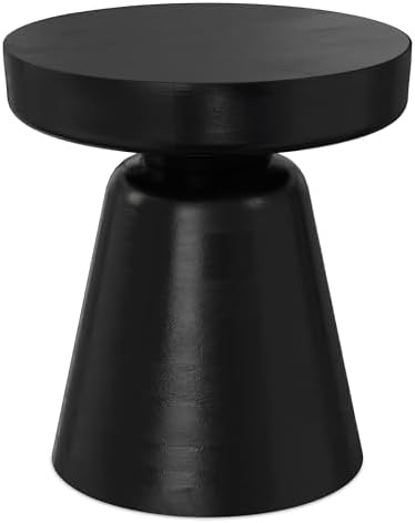 SIMPLIHOME Robbie 16" Wide Solid Wood Rectangular End Table in Black by SimpliHome