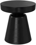 SIMPLIHOME Robbie 16" Wide Solid Wood Rectangular End Table in Black by SimpliHome