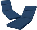 2 Pack Blue Outdoor Chaise Lounge Cushions by VOGVOG