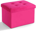 LINMAGCO Ottoman with Storage Small Foot Rest Stool Under Desk Stool Short by LINMAGCO