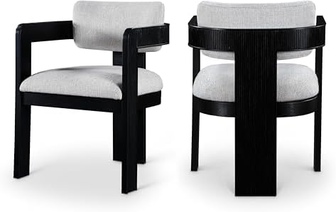 Meridian Furniture Sacha Linen Blend Dining Chair by Unknown