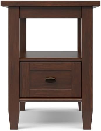 SIMPLIHOME Warm Shaker 14" Wide Solid Wood End Table in Russet Brown - Image 7