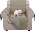 U-NICE HOME Reversible Oversized 28''Chair Covers, Khaki/Light Grey by U-NICEHOME