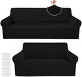 Peryiter 2 Pcs Couch and Loveseat Sofa Covers by Peryiter