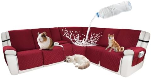 Waterproof Sectional Reclining Couch Covers L Shaped Recliner Sectional Sofa by ROFASVCO
