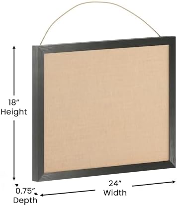 Flash Furniture Rustic Wall Mount Linen Board, - Image 6