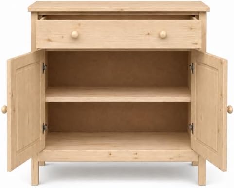 From the Tree Furniture 44" Wide Solid Pine Shaker Sideboard Buffet Cabinet — 2 - Image 5