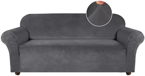 Turquoize Velvet Couch Covers Stretch Oversized Sofa Cover by Turquoize