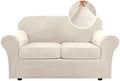 H.VERSAILTEX Real Velvet Plush 3 Piece Stretch Sofa Covers Couch Covers by HVERSAILTEX