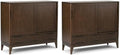 SIMPLIHOME Harper 48" Wide Storage Cabinet in Walnut Brown by SimpliHome