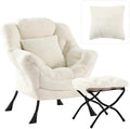 Lazy Chair with Ottoman, Comfy Reading Chair by HomeEastllyHome