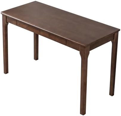 Solid Wood Desk with Drawers, Small Computer Desk by Unknown