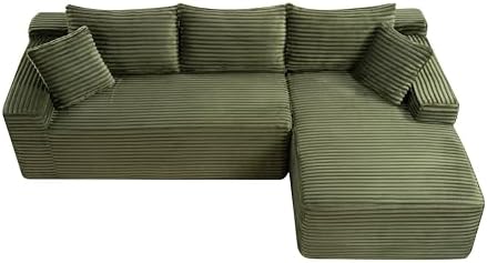 95" L-Shaped Right Facing Cloud Sectional Couch - Image 3